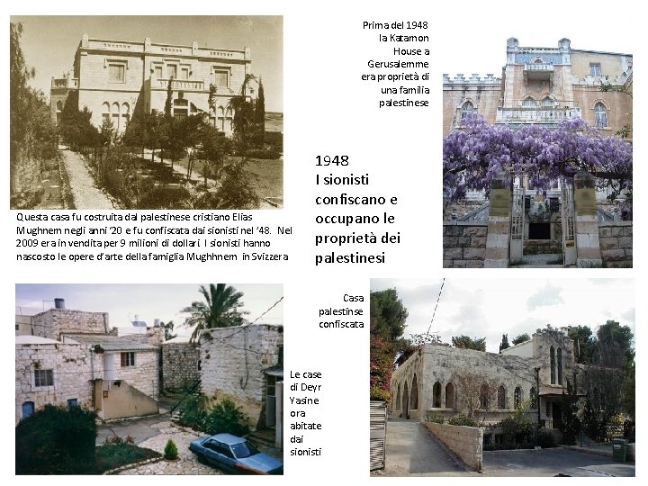 Prima del 1948 la Katamon House a Gerusalemme era proprietà di una familia palestinese