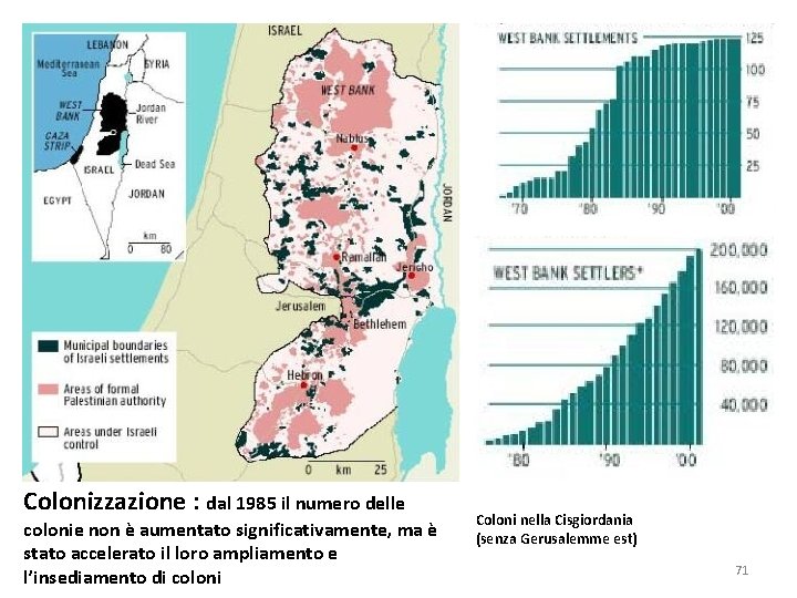 Colonizzazione : dal 1985 il numero delle colonie non è aumentato significativamente, ma è