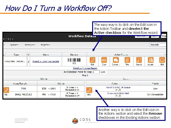 How Do I Turn a Workflow Off? The easy way is to click on