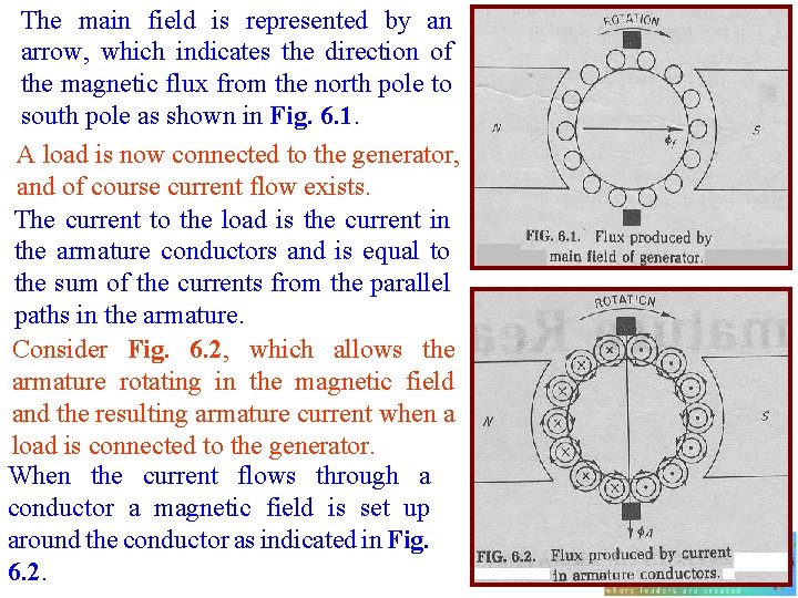 The main field is represented by an arrow, which indicates the direction of the