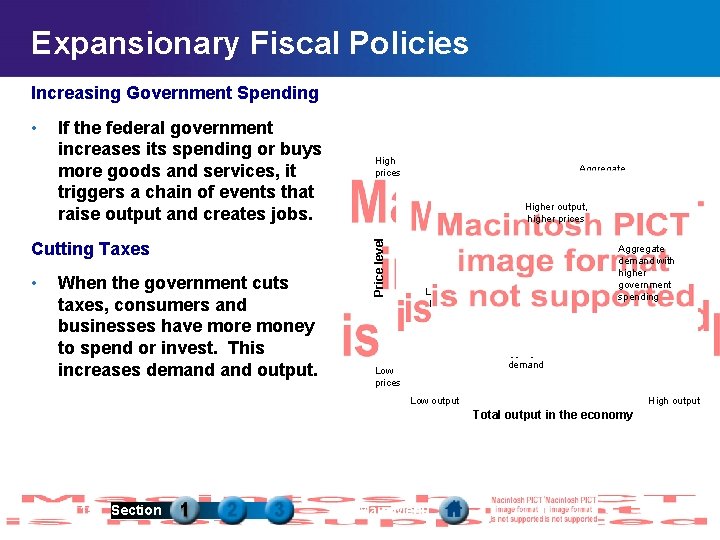 Expansionary Fiscal Policies Increasing Government Spending If the federal government increases its spending or