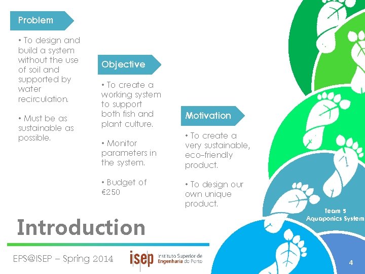 Problem • To design and build a system without the use of soil and