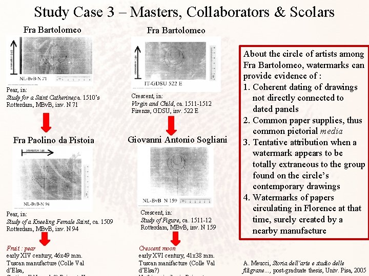 Study Case 3 – Masters, Collaborators & Scolars Fra Bartolomeo Pear, in: Study for
