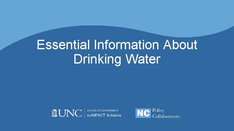 Essential Information About Drinking Water 