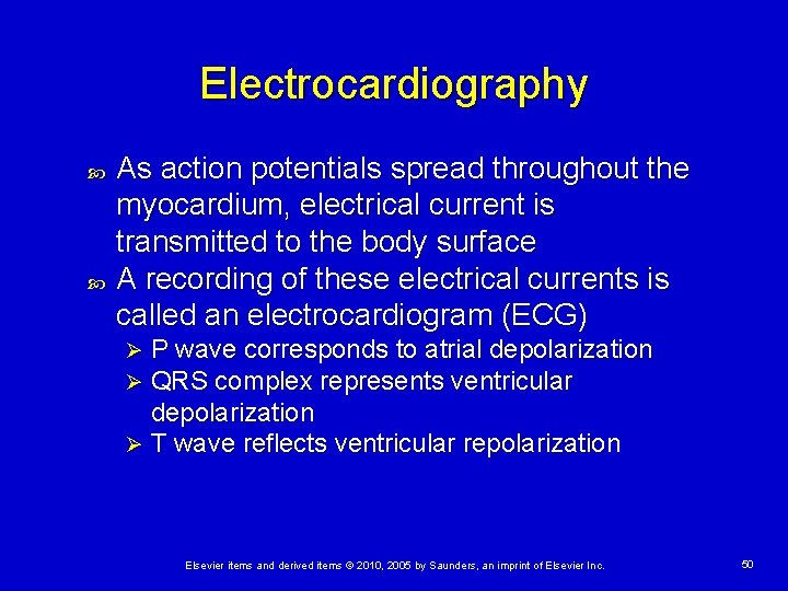 Electrocardiography As action potentials spread throughout the myocardium, electrical current is transmitted to the