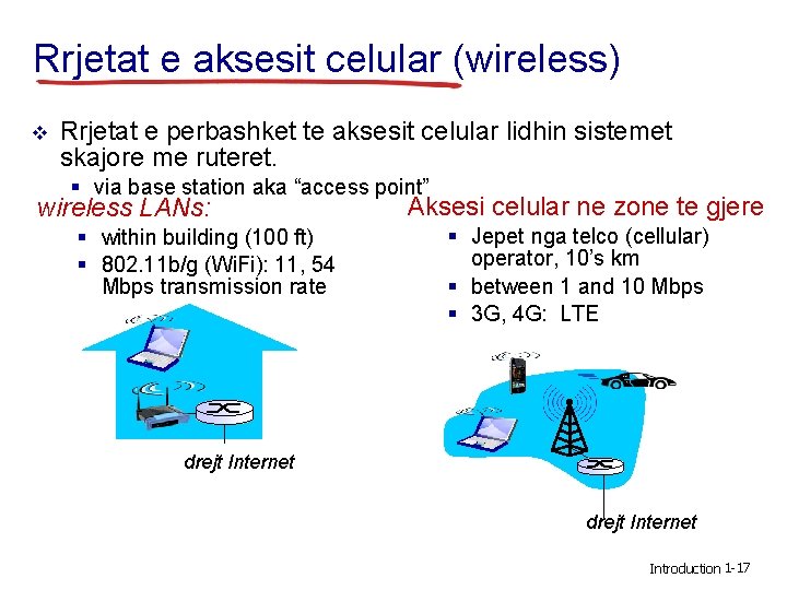 Rrjetat e aksesit celular (wireless) v Rrjetat e perbashket te aksesit celular lidhin sistemet