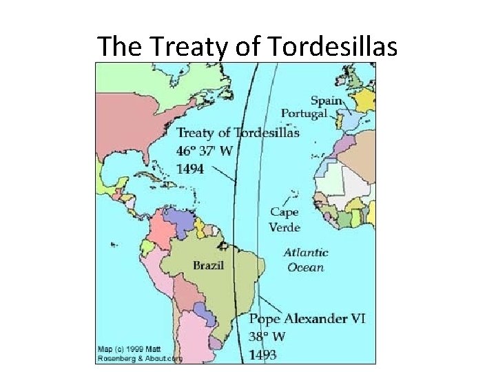 The Treaty of Tordesillas The Treaty of Tordesillas
