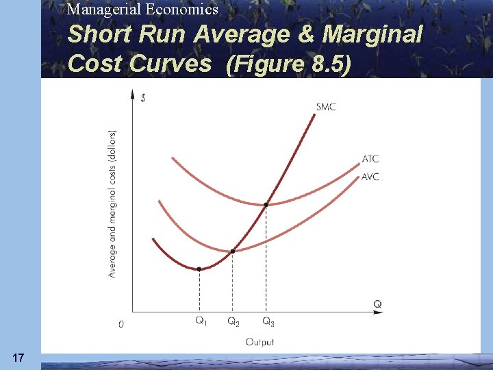 Managerial Economics Short Run Average & Marginal Cost Curves (Figure 8. 5) 17 