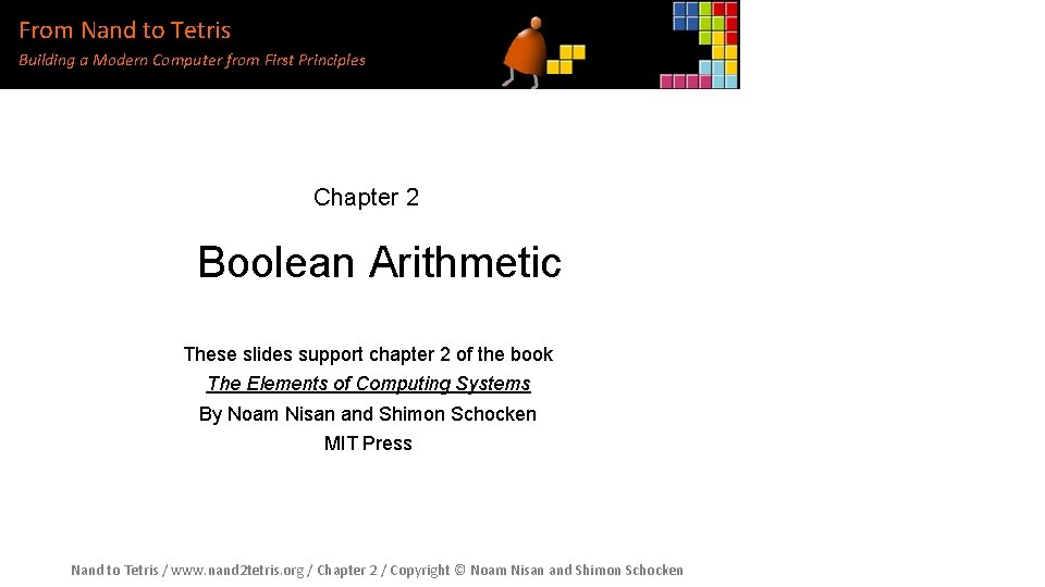 From Nand to Tetris Building a Modern Computer from First Principles Chapter 2 Boolean