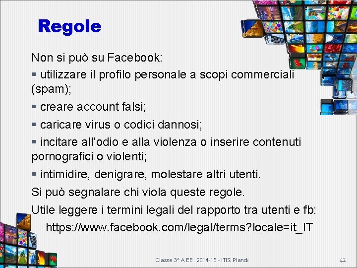 Regole Non si può su Facebook: utilizzare il profilo personale a scopi commerciali (spam); Regole Non si può su Facebook: utilizzare il profilo personale a scopi commerciali (spam);