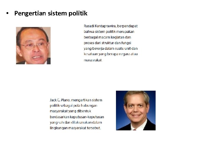  • Pengertian sistem politik 