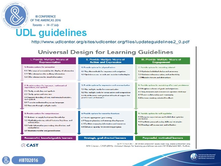 UDL guidelines UDL guidelines
