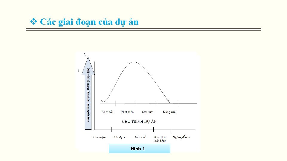 v Các giai đoạn của dự án Hình 1 v Các giai đoạn của dự án Hình 1