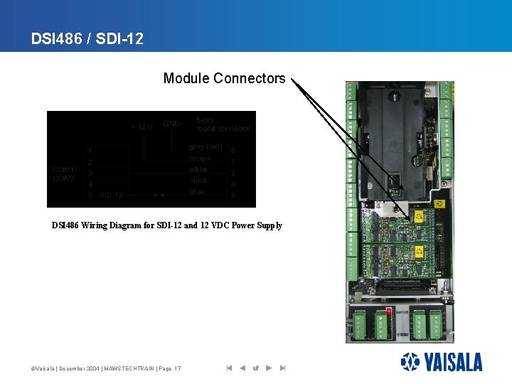 DSI 486 / SDI-12 Module Connectors DSI 486 Wiring Diagram for SDI-12 and 12