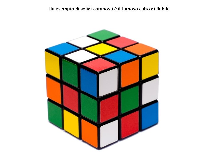 Un esempio di solidi composti è il famoso cubo di Rubik 