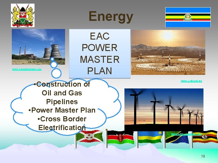 Energy www. schunkhorizons. com EAC POWER MASTER PLAN • Construction of Oil and Gas