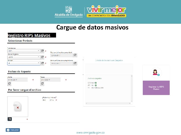 Cargue de datos masivos 