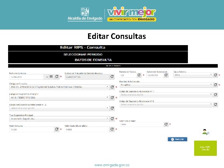 Editar Consultas 