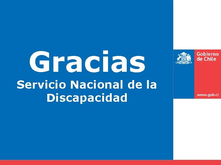 Gracias Servicio Nacional de la Discapacidad 