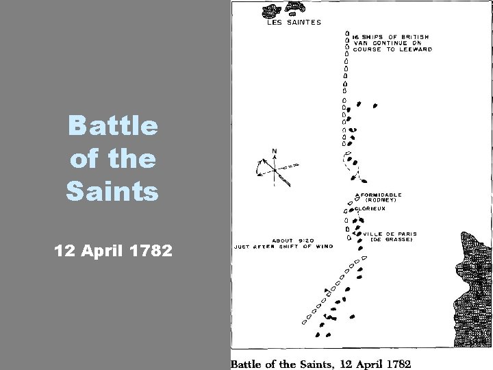 Battle of the Saints 12 April 1782 