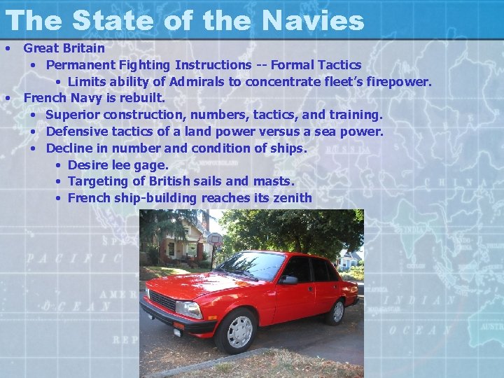 The State of the Navies • • Great Britain • Permanent Fighting Instructions --