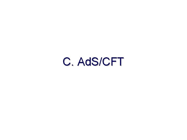 C. Ad. S/CFT 