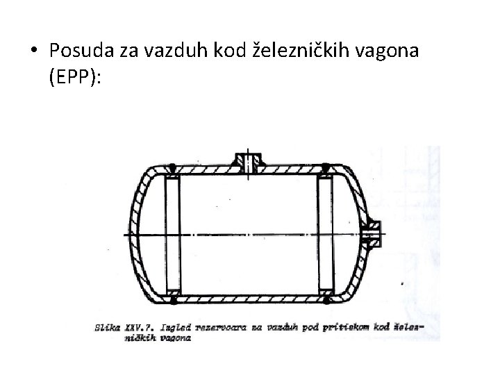  • Posuda za vazduh kod železničkih vagona (EPP): 