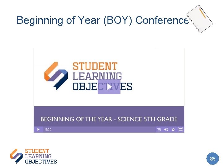 Beginning of Year (BOY) Conference 86 