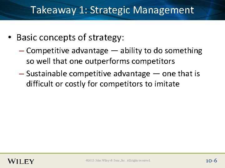 Place. Takeaway Slide Title 1: Text Here Management Strategic • Basic concepts of strategy: Place. Takeaway Slide Title 1: Text Here Management Strategic • Basic concepts of strategy:
