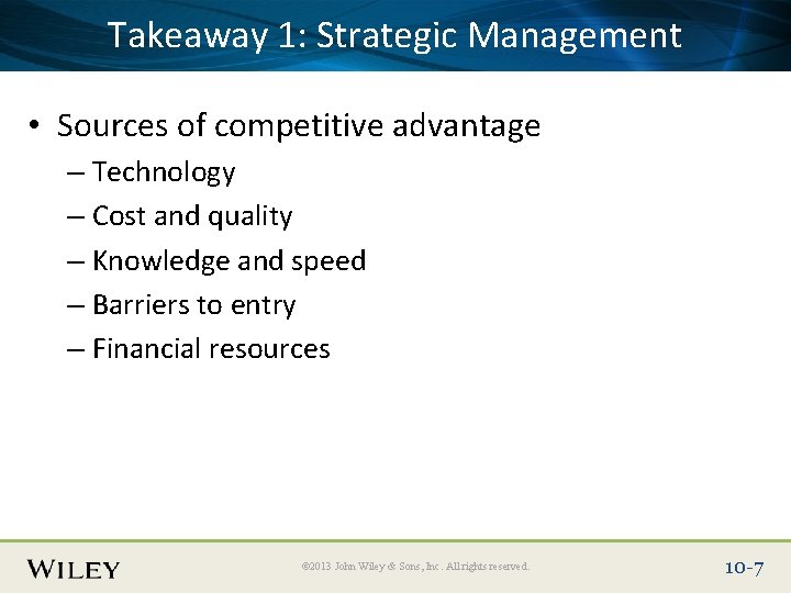 Place. Takeaway Slide Title 1: Text Here Management Strategic • Sources of competitive advantage Place. Takeaway Slide Title 1: Text Here Management Strategic • Sources of competitive advantage