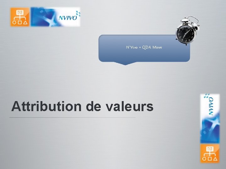 N’Vivo = QDA Miner Attribution de valeurs 