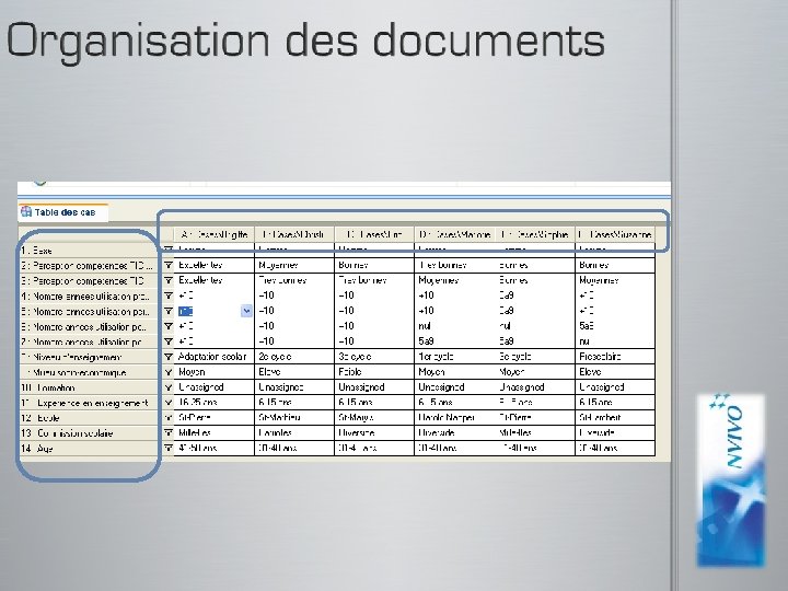 captures d’écran pour N’Vivo 