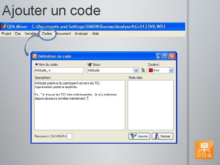 Ajouter un code 