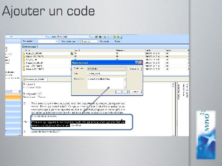 captures d’écran pour N’Vivo 