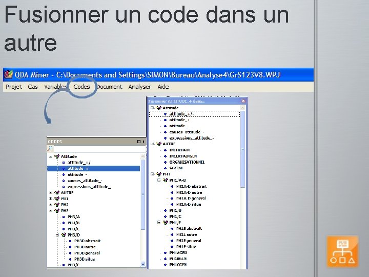 Fusionner un code dans un autre 