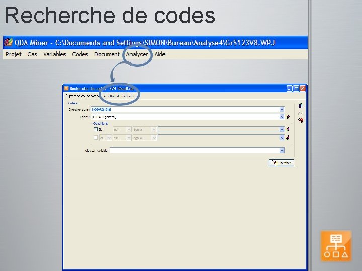 Recherche de codes 