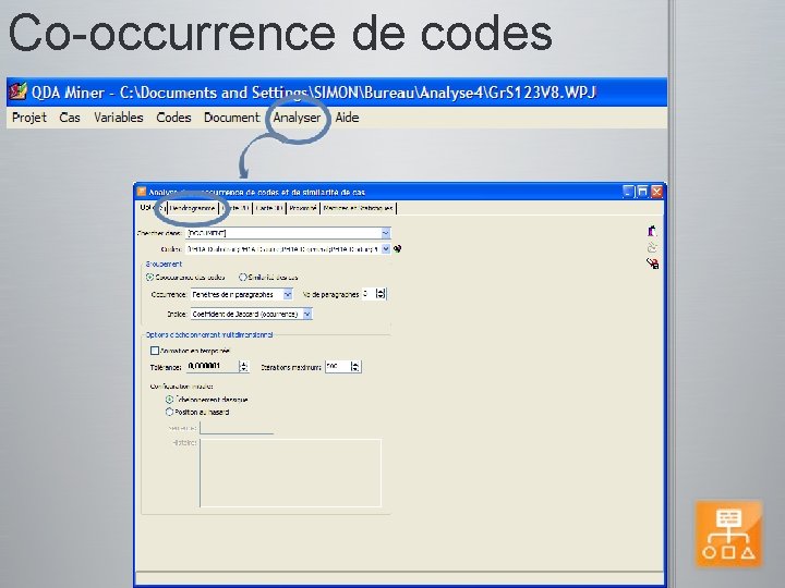 Co-occurrence de codes 