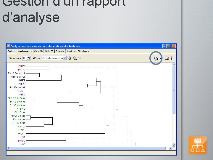 Gestion d’un rapport d’analyse 