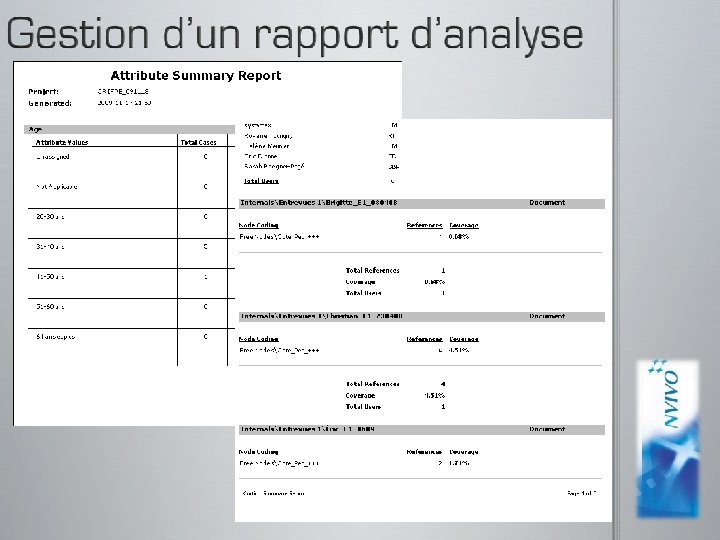captures d’écran pour N’Vivo 