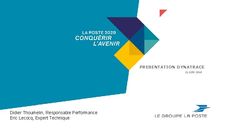 PRESENTATION DYNATRACE 21 JUIN 2018 Didier Thoumelin, Responsable Performance Eric Lecocq, Expert Technique NOM
