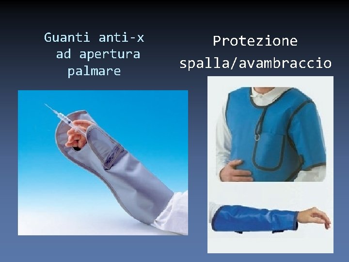 Guanti-x ad apertura palmare Protezione spalla/avambraccio 