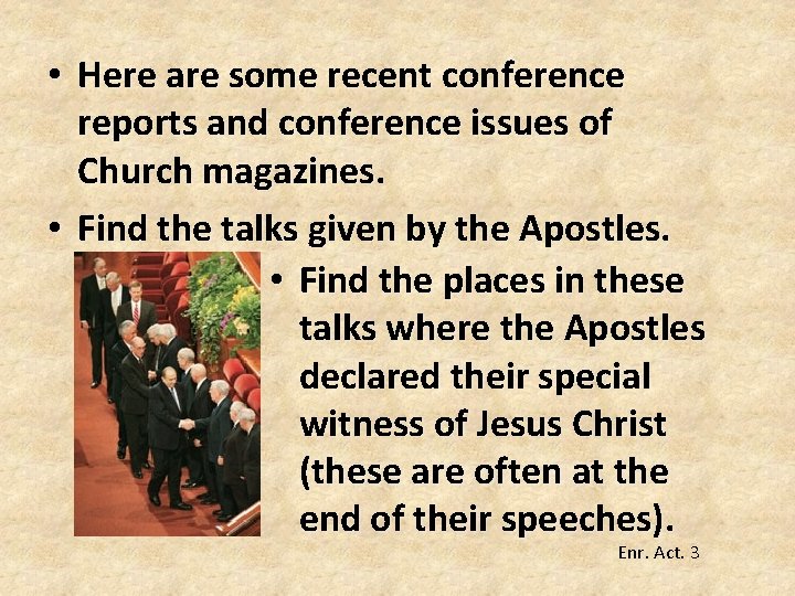 • Here are some recent conference reports and conference issues of Church magazines. • Here are some recent conference reports and conference issues of Church magazines.