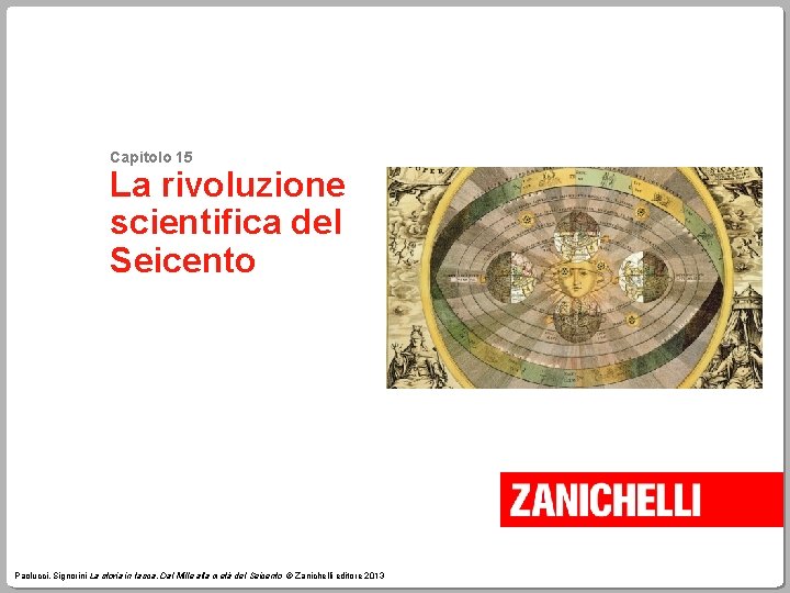 Capitolo 15 La rivoluzione scientifica del Seicento Paolucci, Signorini La storia in tasca. Dal