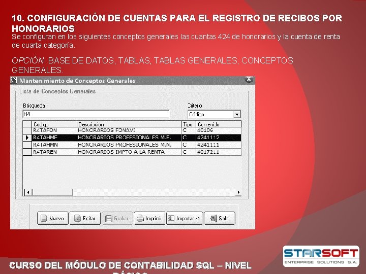 CURSO DEL MDULO DE CONTABILIDAD SQL NIVEL BSICO