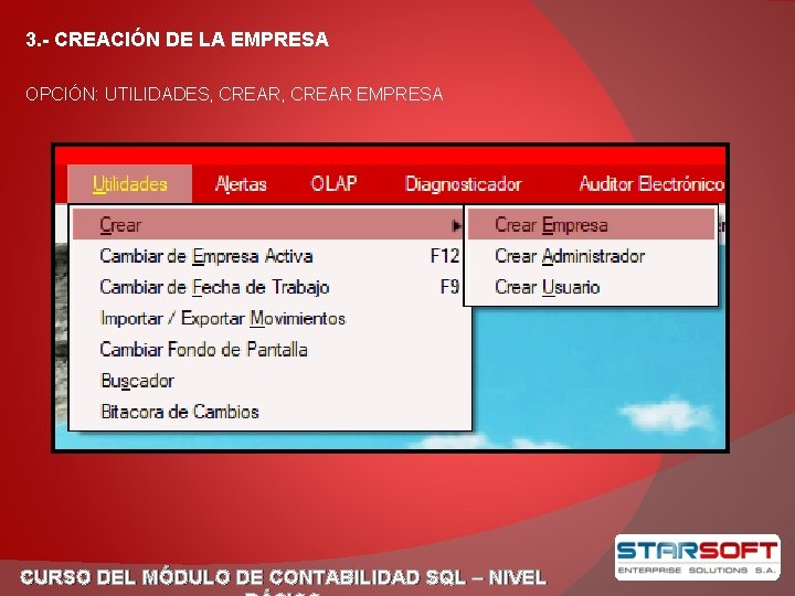 CURSO DEL MDULO DE CONTABILIDAD SQL NIVEL BSICO