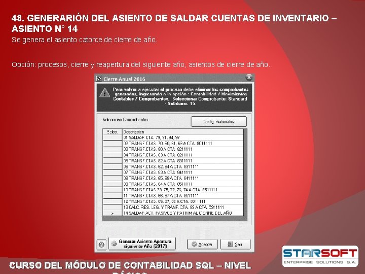 CURSO DEL MDULO DE CONTABILIDAD SQL NIVEL BSICO