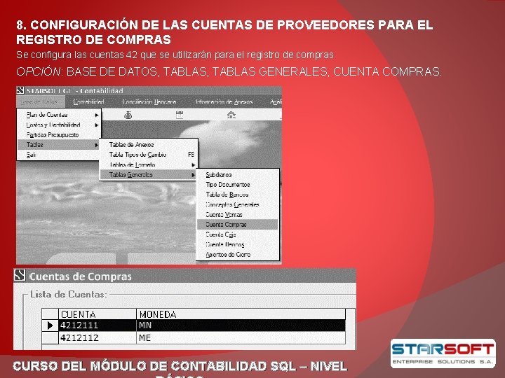 CURSO DEL MDULO DE CONTABILIDAD SQL NIVEL BSICO