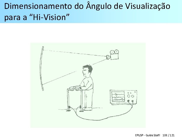 Dimensionamento do ngulo de Visualização para a “Hi-Vision” EPUSP - Guido Stolfi 108 /