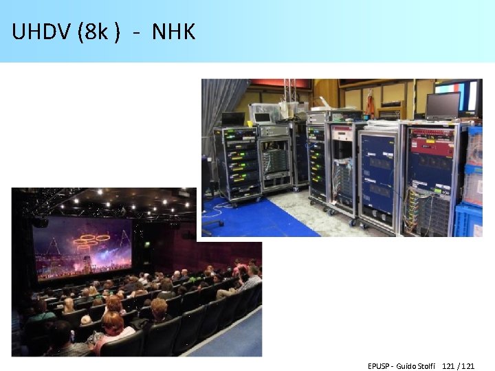 UHDV (8 k ) - NHK EPUSP - Guido Stolfi 121 / 121 