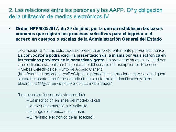 2. Las relaciones entre las personas y las AAPP. Dº y obligación de la